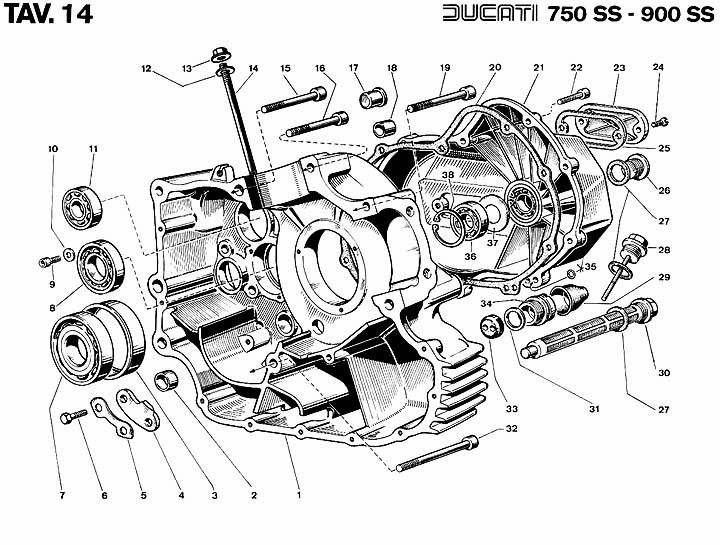 Vintage Ducati Engine Parts ducati 750 ss wiring diagram 