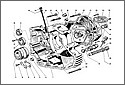 Ducati 750SS 900SS Parts Diagram Tav 14 Crankcase